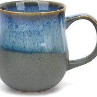 Handcrafted Blue Gradient Ceramic Mug