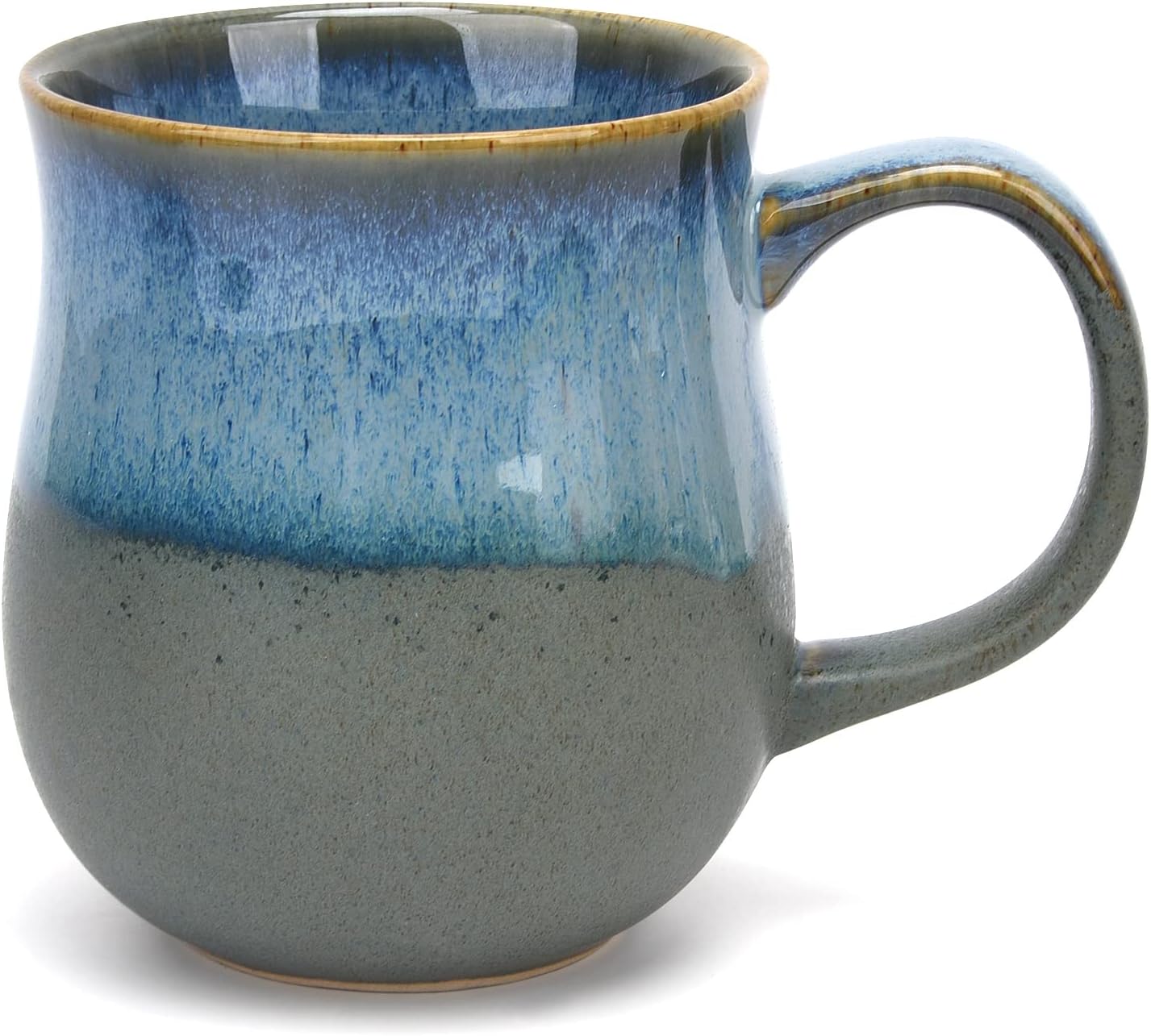 Handcrafted Blue Gradient Ceramic Mug