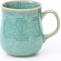 Handcrafted Green Glaze Ceramic Mug